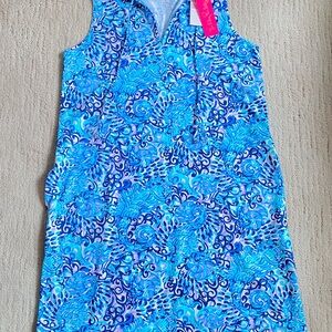 Lilly Pulitzer Johana coverup in light aqua spritz size Medium NEW WITH TAGS